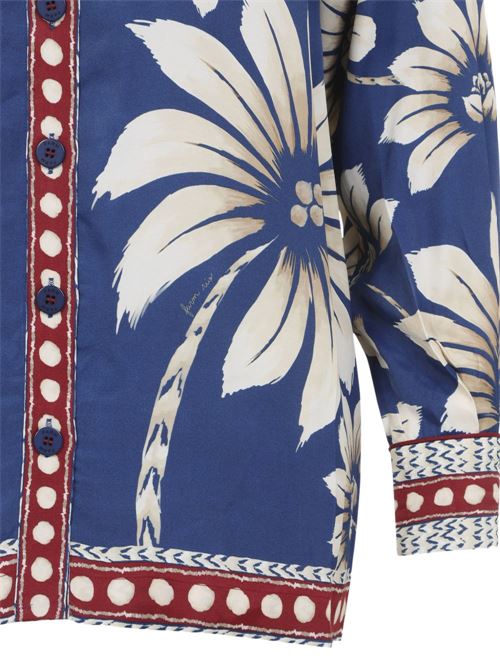 Luna Pajama Shirt FARM RIO | 344132LUNABLUE26067